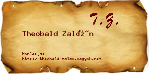 Theobald Zalán névjegykártya