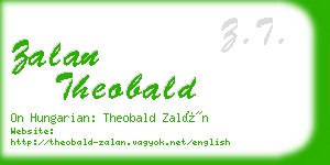 zalan theobald business card